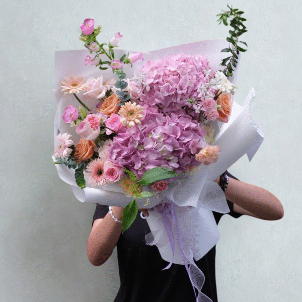 B004 - Bó hoa Cẩm Tú & Pastel Garden