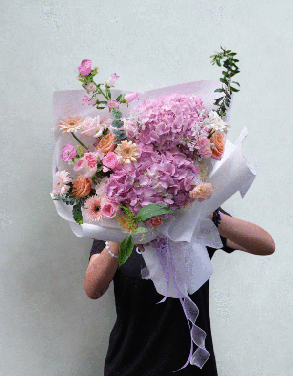 B004 - Bó hoa Cẩm Tú & Pastel Garden