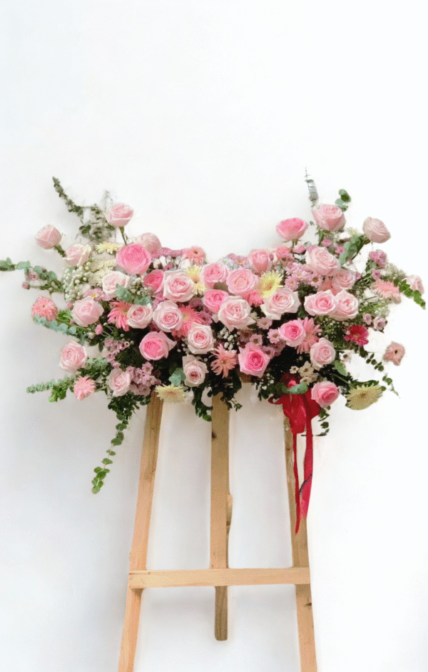 K007 - Kệ hoa hồng tone pastel